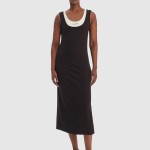 Vestido Calvin Klein Mulher Sl Interlock Midi Dress