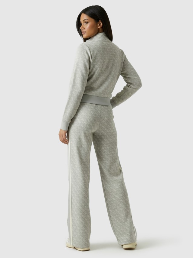 Cal�as Guess Mulher 4G Jacquard Straight Leg Pants