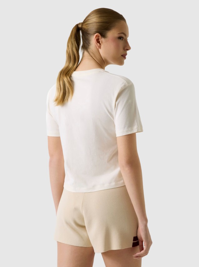 T-Shirt Guess Mulher Arianna Ss Cn Boxy T-Shirt