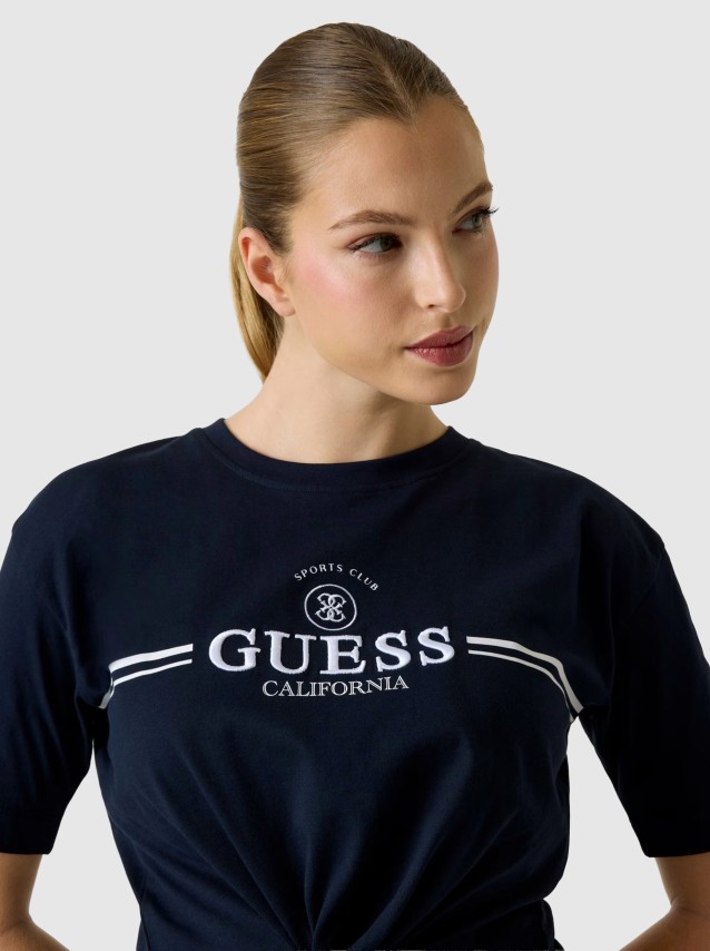 T-Shirt Guess Mulher Cn Ss Bow T-Shirt