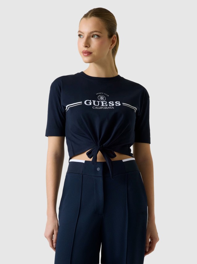 T-Shirt Guess Mulher Cn Ss Bow T-Shirt