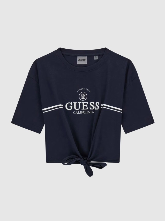 T-Shirt Guess Mulher Cn Ss Bow T-Shirt