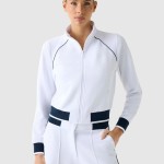 Casaco Guess Mulher Sarah Pique Hn Full Zip Jacket