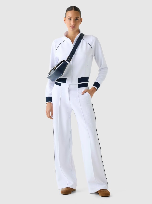 Casaco Guess Mulher Sarah Pique Hn Full Zip Jacket