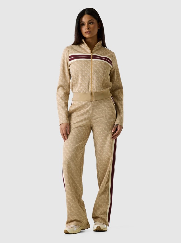 Casaco Guess Mulher 4G Jacquard Full Zip Sweatshir