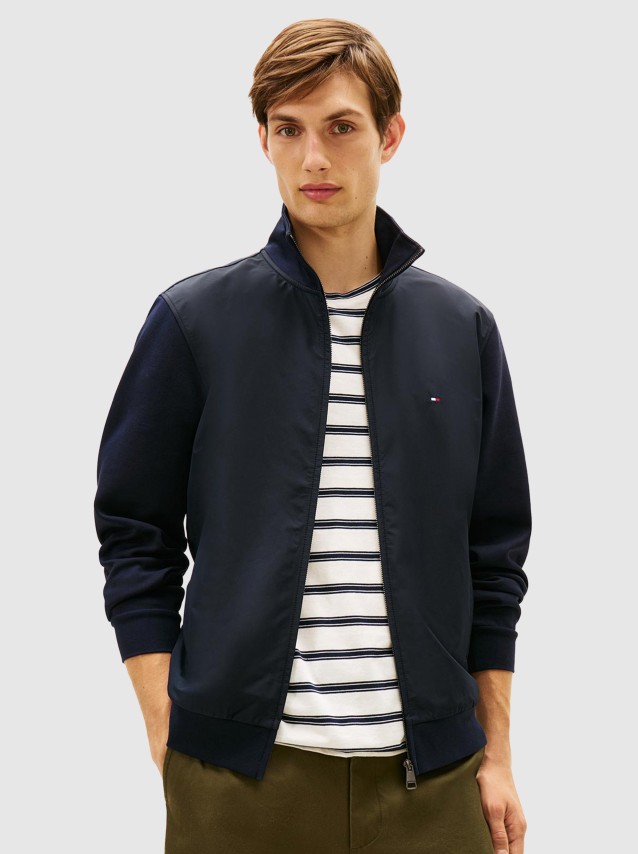 Casaco Tommy Hilfiger Homem Essential Intechno Mix Zip Thru
