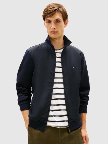 Casaco Tommy Hilfiger Homem Essential Intechno Mix Zip Thru