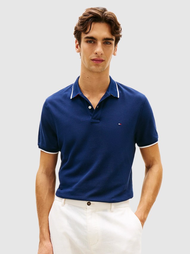 Polo Tommy Hilfiger Homem Pique Undercollar Reg Polo