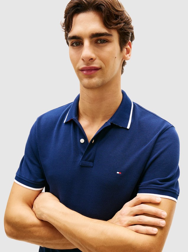 Polo Tommy Hilfiger Homem Pique Undercollar Reg Polo