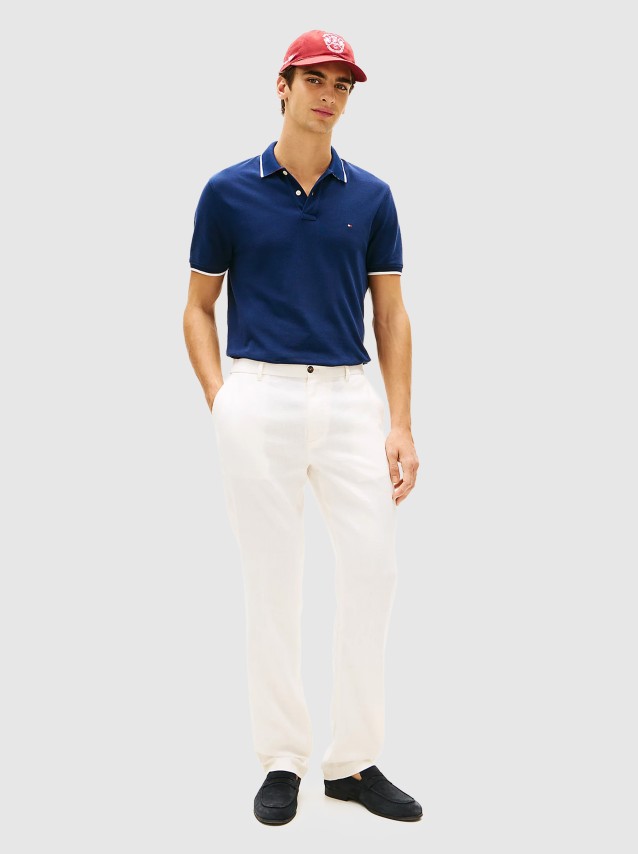 Polo Tommy Hilfiger Homem Pique Undercollar Reg Polo