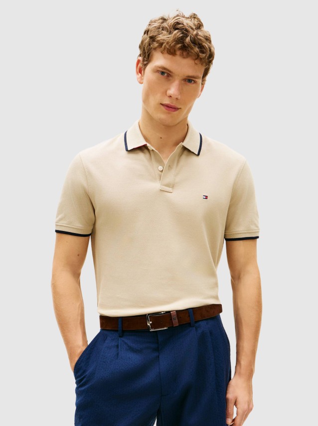 Polo Tommy Hilfiger Homem Pique Undercollar Reg Polo