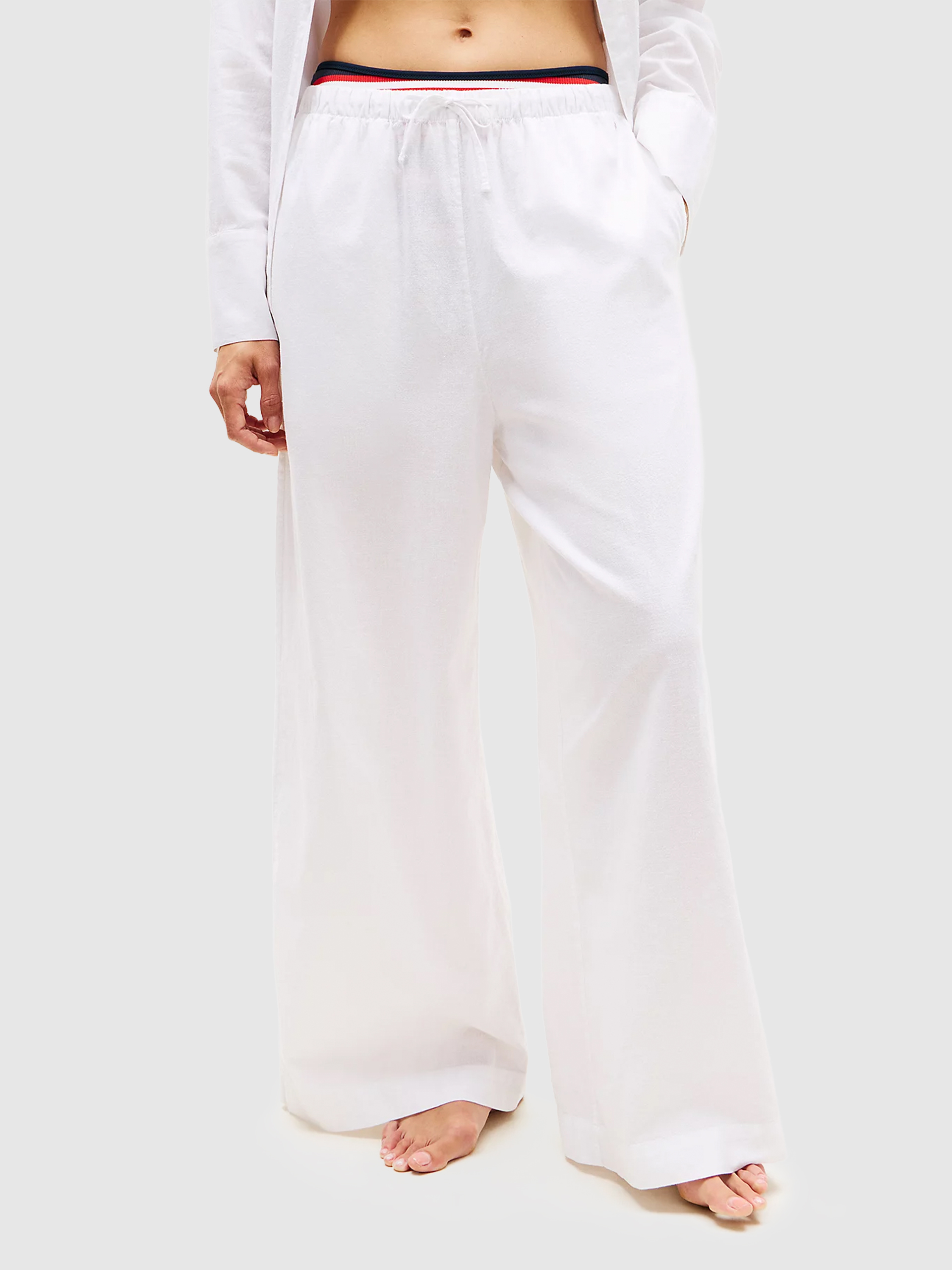 Calças Tommy Hilfiger Mulher Wide Leg Pants (Ext)