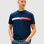 T-Shirt Tommy Jeans Homem Tjm Reg Signature Stripe T Ext