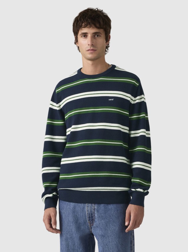 Camisola Levis Homem Lightweight Hm Sweater Blues