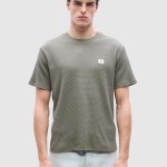 T-Shirt Calvin Klein Homem Ss Waffle Badge Crewnk Tee