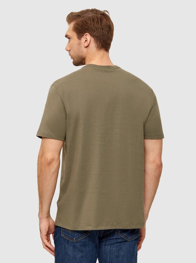 T-Shirt Calvin Klein Homem Ss 30S Jersey Classic Micro Mono