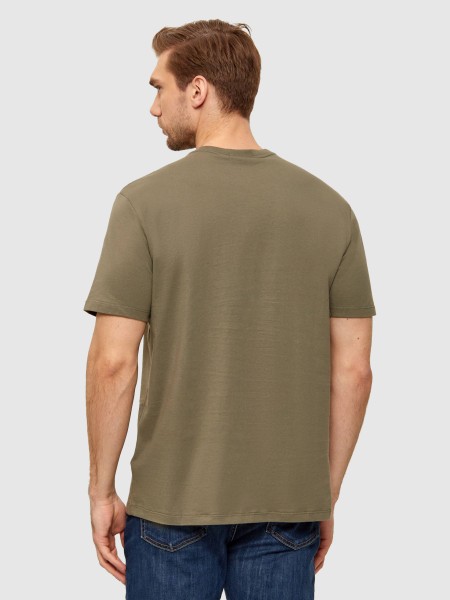 T-Shirt Calvin Klein Homem Ss 30S Jersey Classic Micro Mono