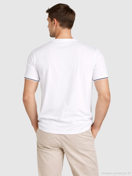 T-Shirt Tommy Hilfiger Homem Performance Tipped Tee T-Shirt Tommy Hilfiger Homem Performance Tipped Tee