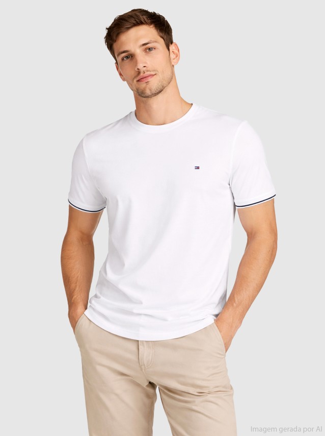 T-Shirt Tommy Hilfiger Homem Performance Tipped Tee