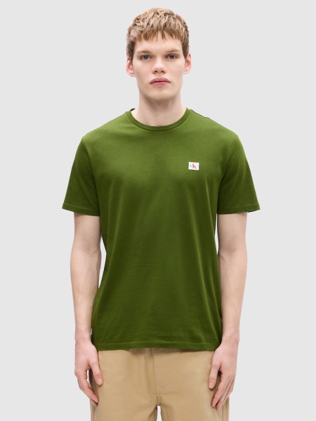 T-Shirt Calvin Klein Homem Ss Badge 30S Jersey Classic Tee T-Shirt Calvin Klein Homem Ss Badge 30S Jersey Classic Tee