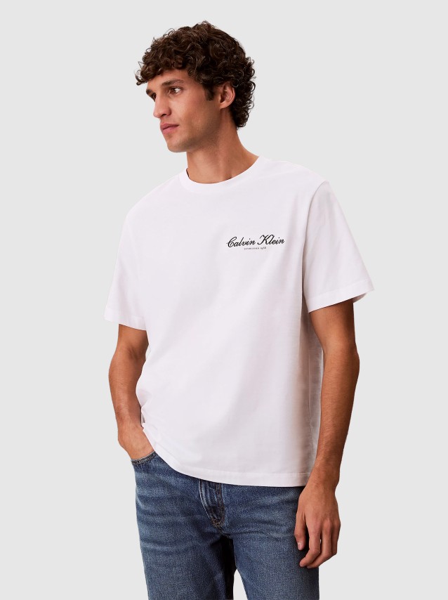 T-Shirt Calvin Klein Mulher 20S March Graphic Seasonal Fashi