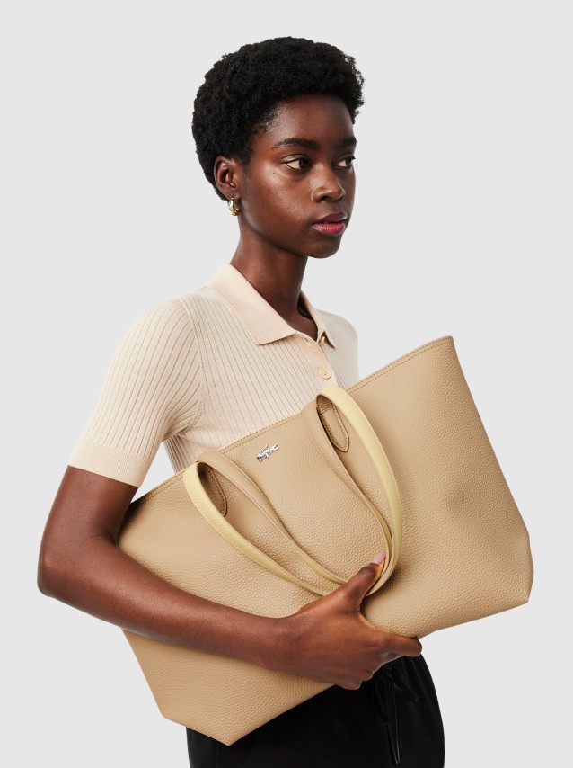 Shoppers Mulher Anna Petit Pique Zipped Shopping Bag Lacoste