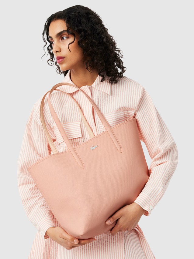 Shoppers Mulher Anna Petit Pique Reversible Shopping Bag Lacoste