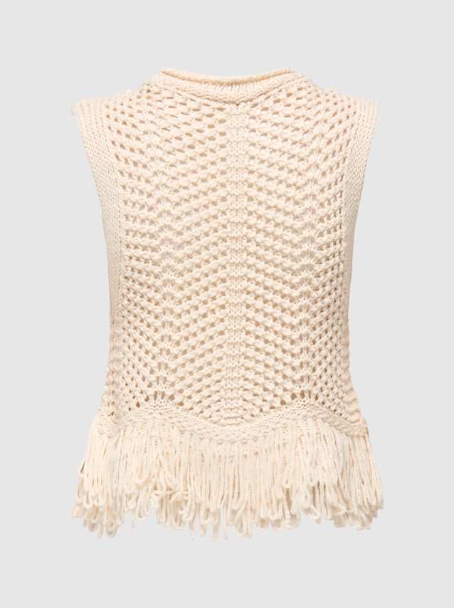 Top Only Mulher Onlkimmie Fringe Top Knt