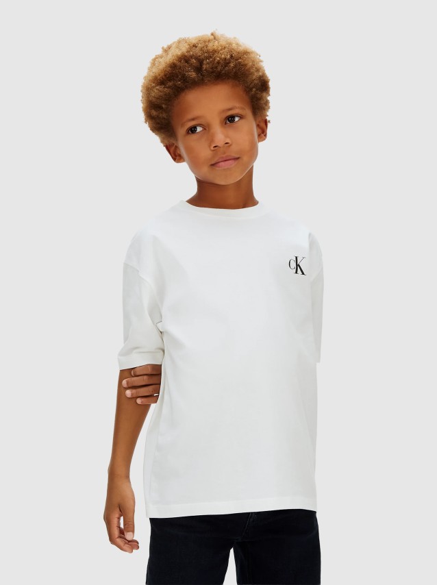 T-Shirt Calvin Klein Menino Bridge Ss T-Shirt