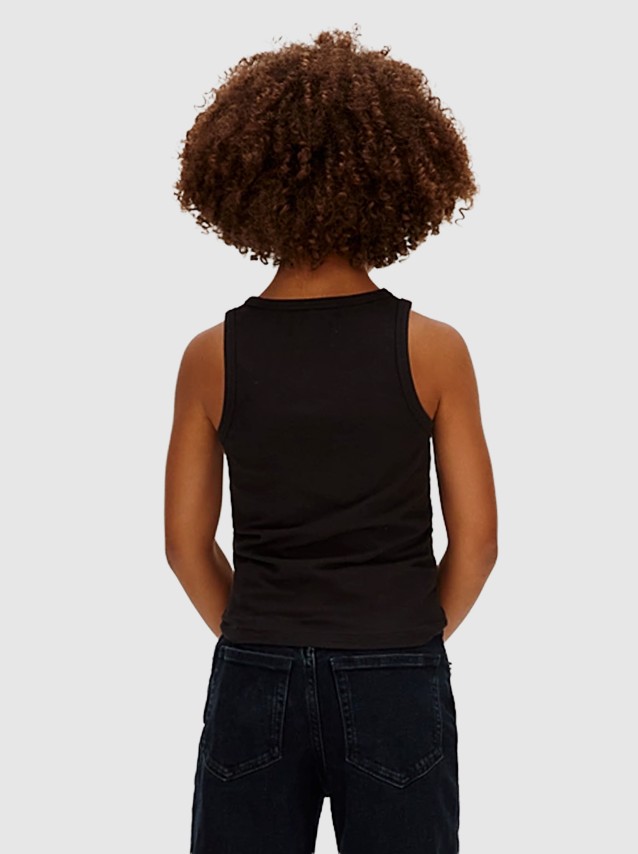 Top Calvin Klein Menina Ck Logo Tank Top