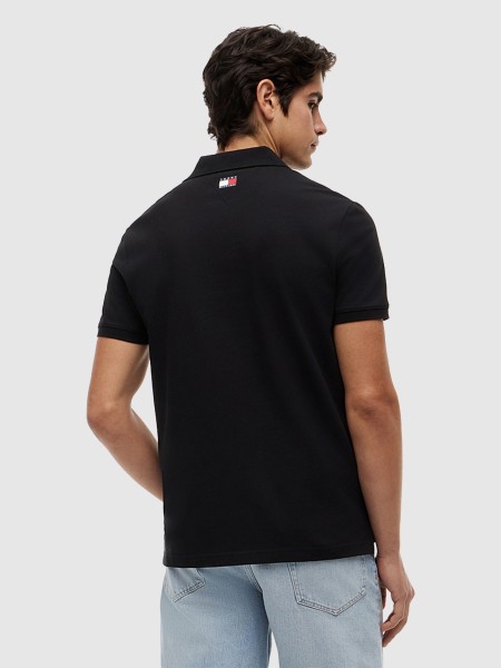 Polo Tommy Hilfiger X Cadillac Homem Th X Cf1 Logo Polo