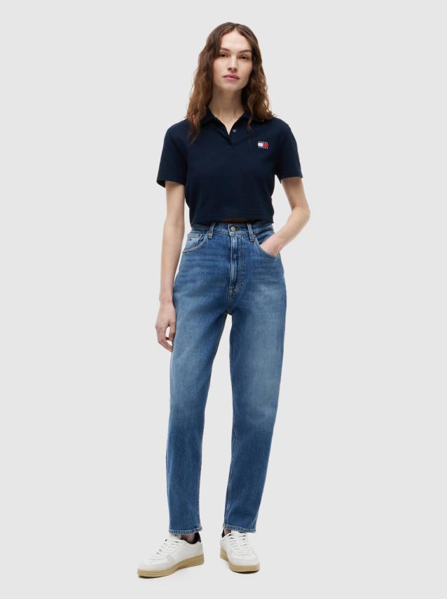 Jeans Tommy Jeans Mulher Mom Jean Uh Tpr Bi0134
