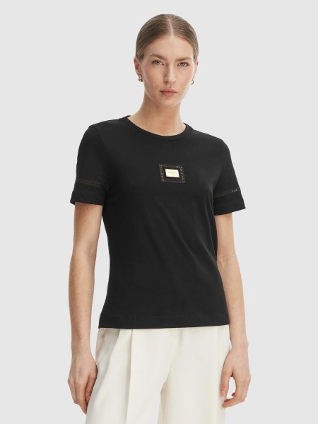 T-Shirt Guess Mulher Mina Ss Slim Fit T-Shirt T-Shirt Guess Mulher Mina Ss Slim Fit T-Shirt