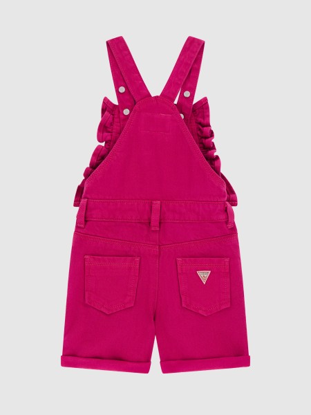 Jardineira Guess Menina Rigid Bull Denim Shortall Jardineira Guess Menina Rigid Bull Denim Shortall