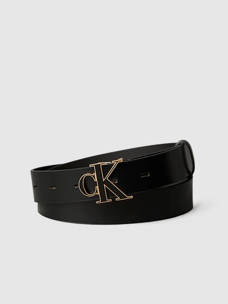 Cinto Calvin Klein Mulher Round Ck Buckle 30Mm Belt Inlay