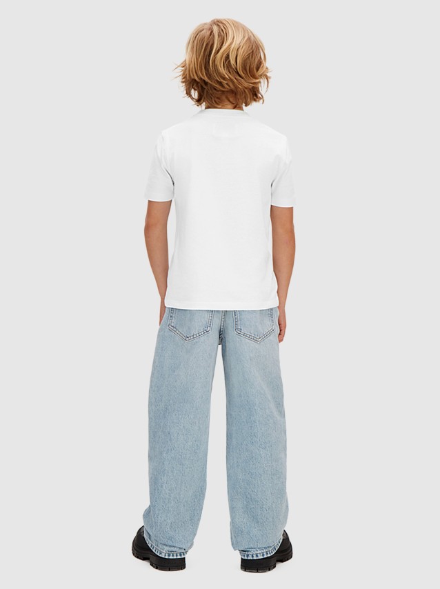 T-Shirt Calvin Klein Menino Ck Mono Logo Ss T-Shirt