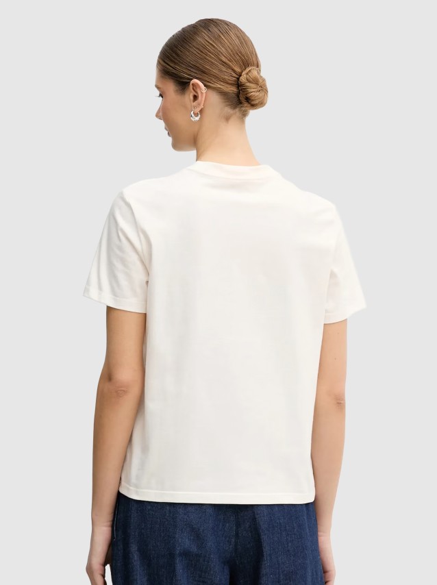 T-Shirt Calvin Klein Mulher Ss Classic Foil Ck Tee