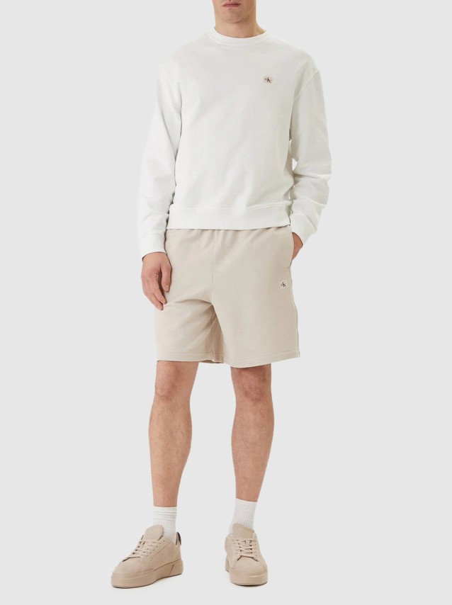 Cal��es Calvin Klein Homem Eu 350Terry Badge Short