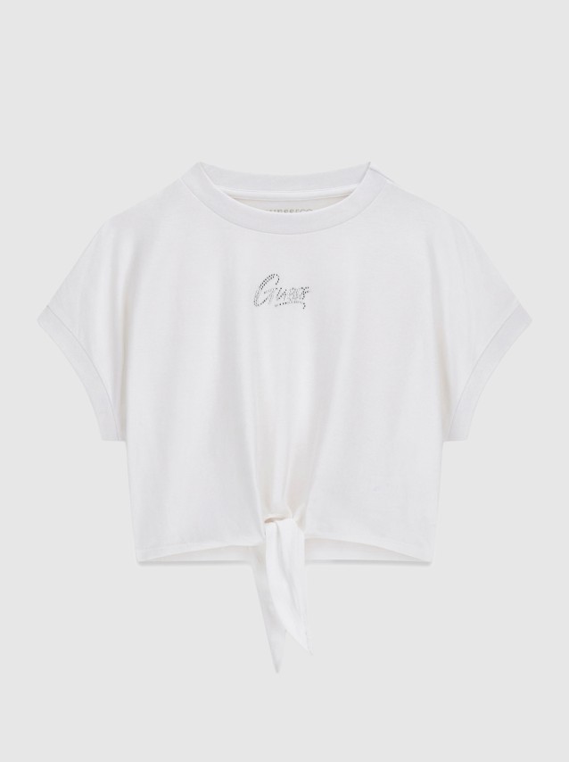 T-Shirt Guess Menina Knot Ss T-Shirt