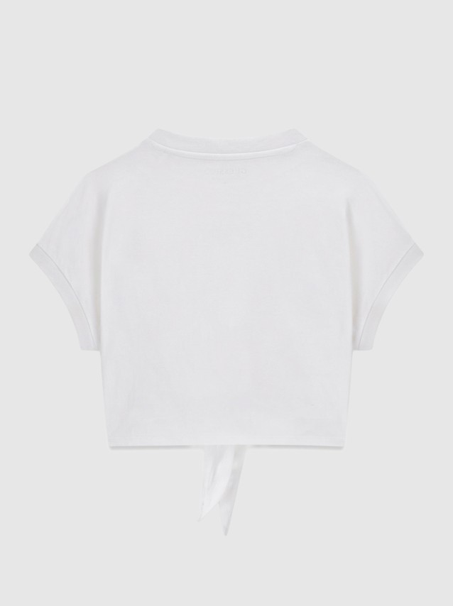 T-Shirt Guess Menina Knot Ss T-Shirt