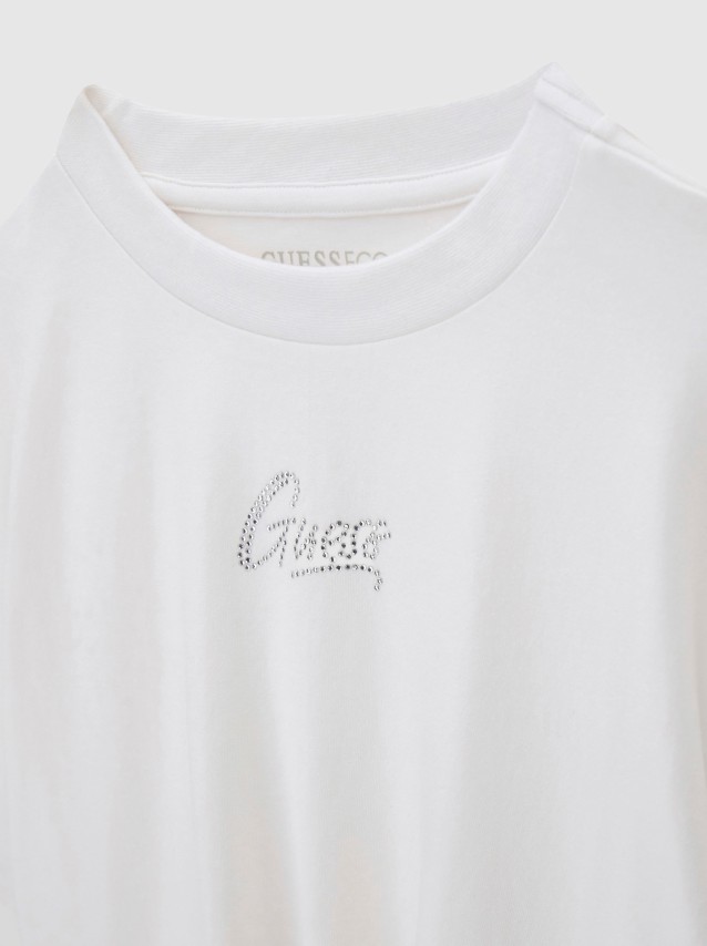 T-Shirt Guess Menina Knot Ss T-Shirt