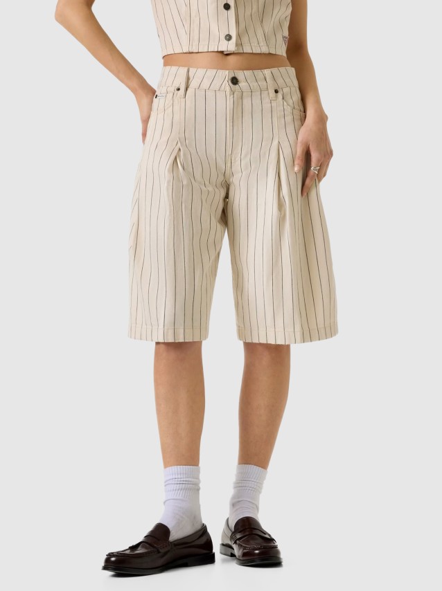 Pantalones Cortos Femenino Guess Jeans