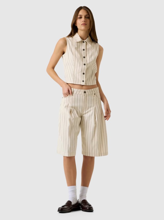 Pantalones Cortos Femenino Guess Jeans