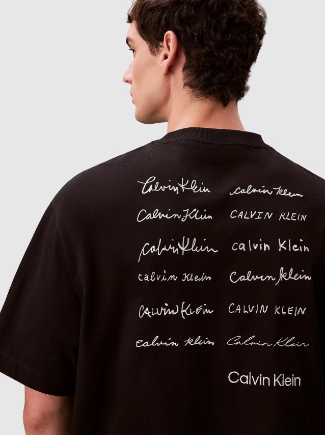 T-Shirt Calvin Klein Unissexo 16S April Graphic Seasonal Fashi