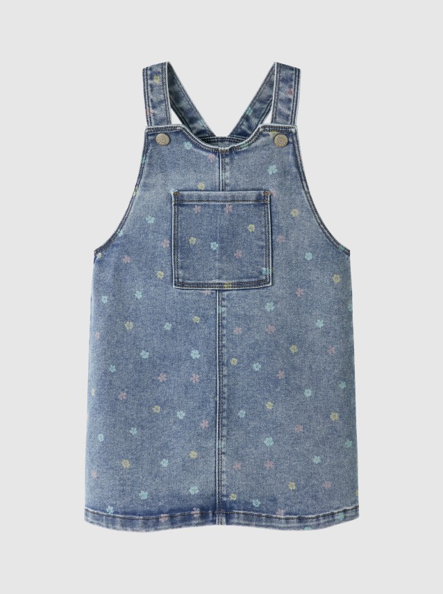 Macacao Menina Nmfrosa Short Dnm Bibskirt 3555-On F Name It