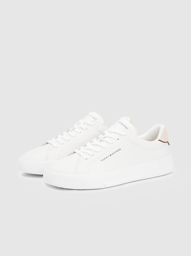 Sapatilha Tommy Hilfiger Homem Th Court Core Ess Leather