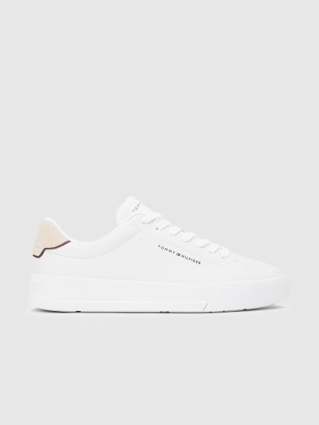 Sapatilha Tommy Hilfiger Homem Th Court Core Ess Leather