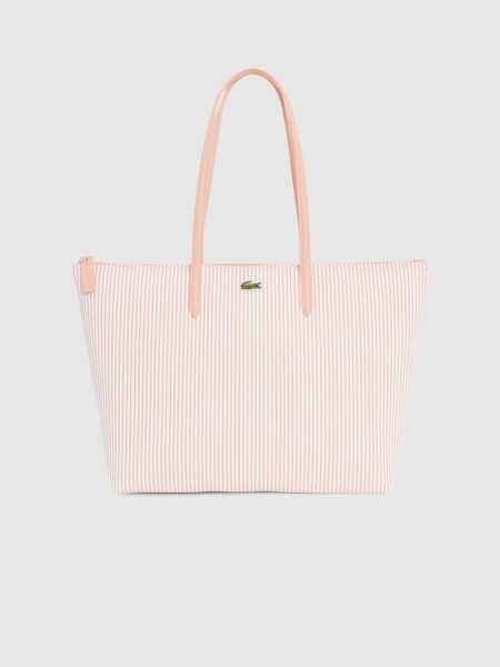 Mala Lacoste Mulher L.12.12 Concept Shopping Bag Stripe Print