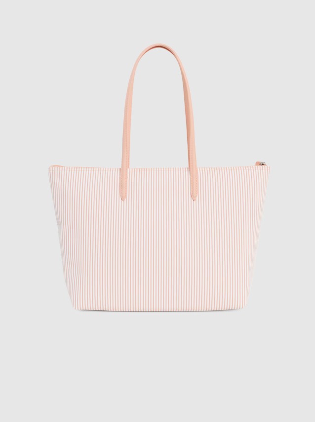 Mala Lacoste Mulher L.12.12 Concept Shopping Bag Stripe Print
