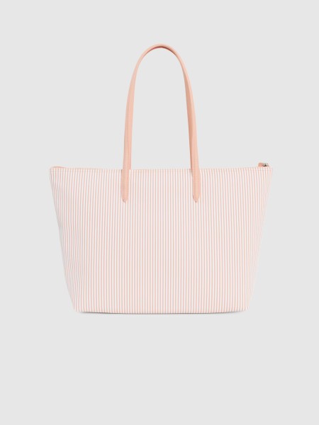 Mala Lacoste Mulher L.12.12 Concept Shopping Bag Stripe Print